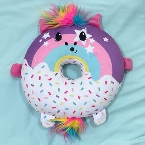 Pikmi pops surprise stuffed plush rainbow unicorn donut 11” 💖💜